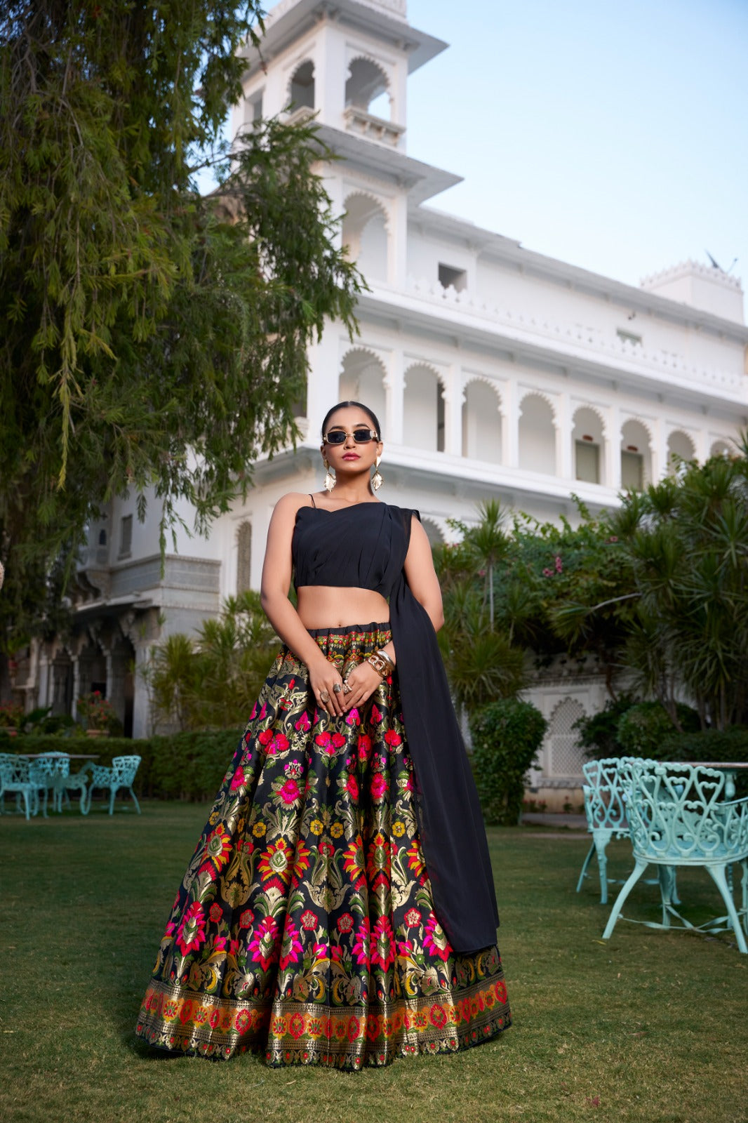 Black Color Ready to Wear Lehenga Choli for Party