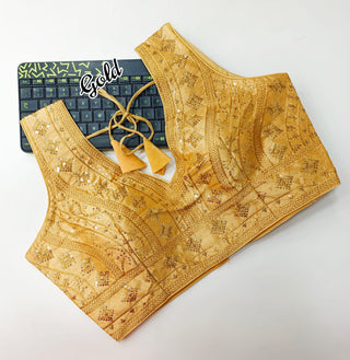 Gold blouse for women