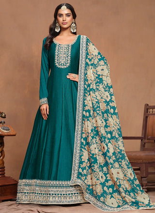 Rama embroidery work gown for women online
