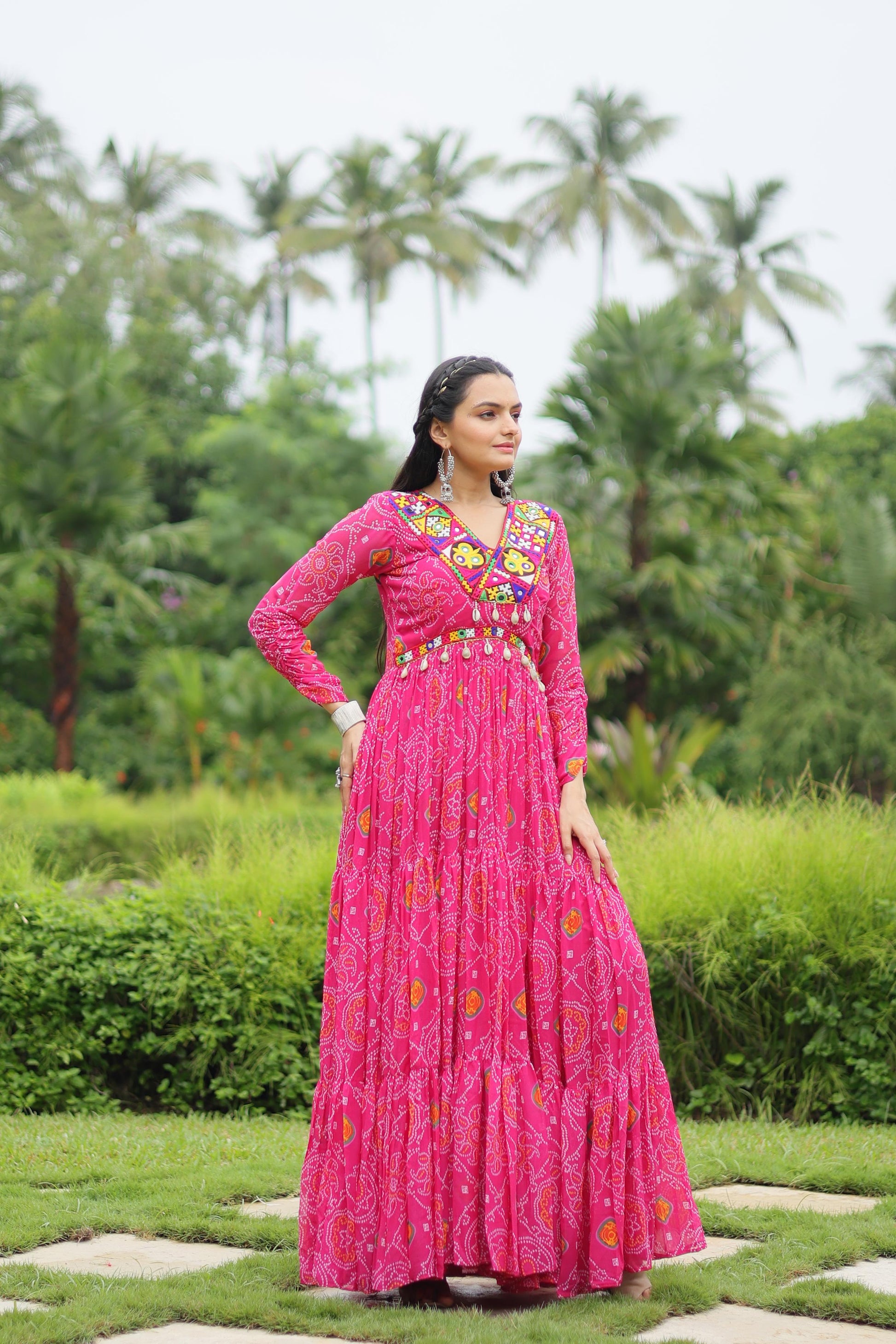 Navratri gown for women online shopping
