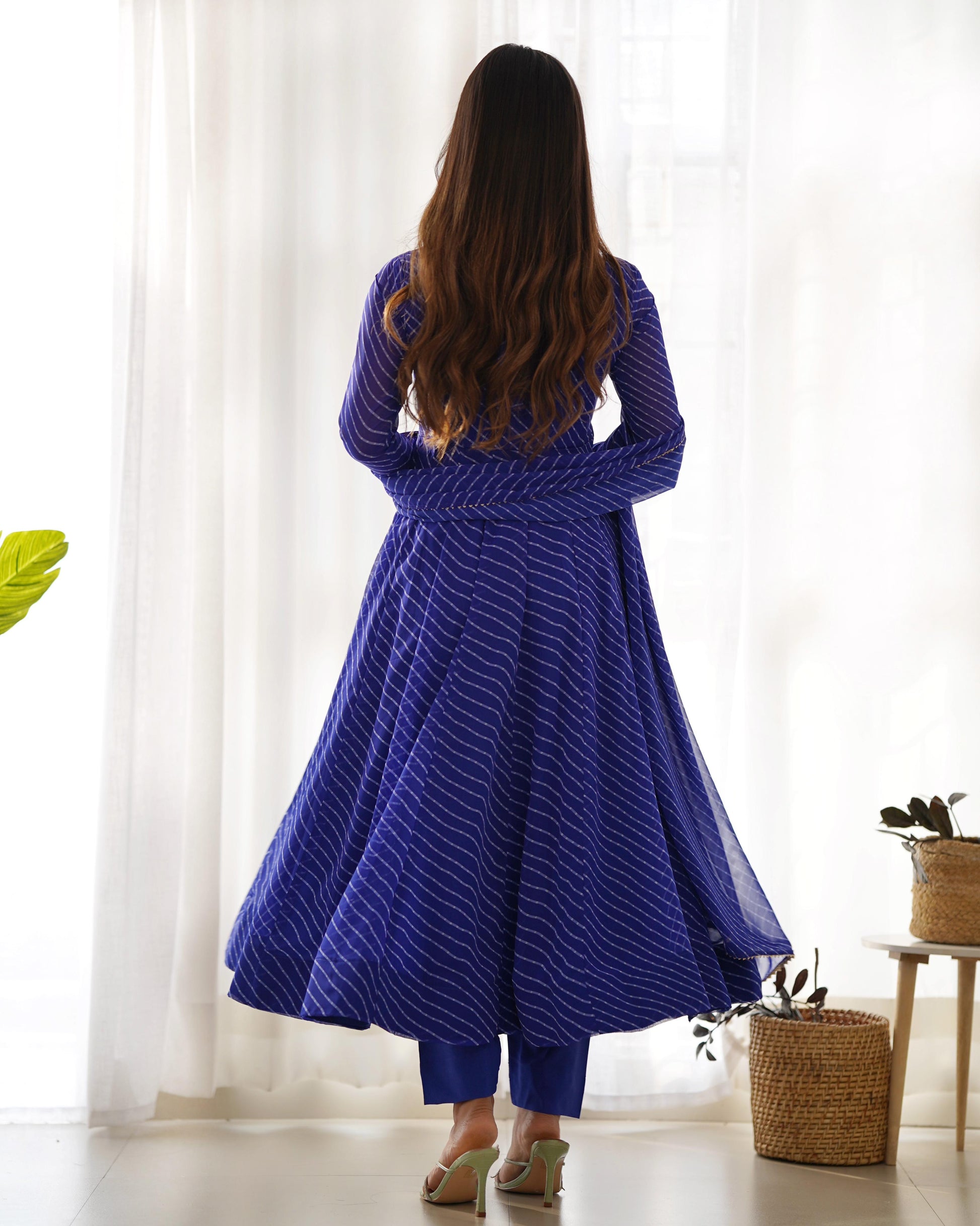 Blue Gown for Women party wear
