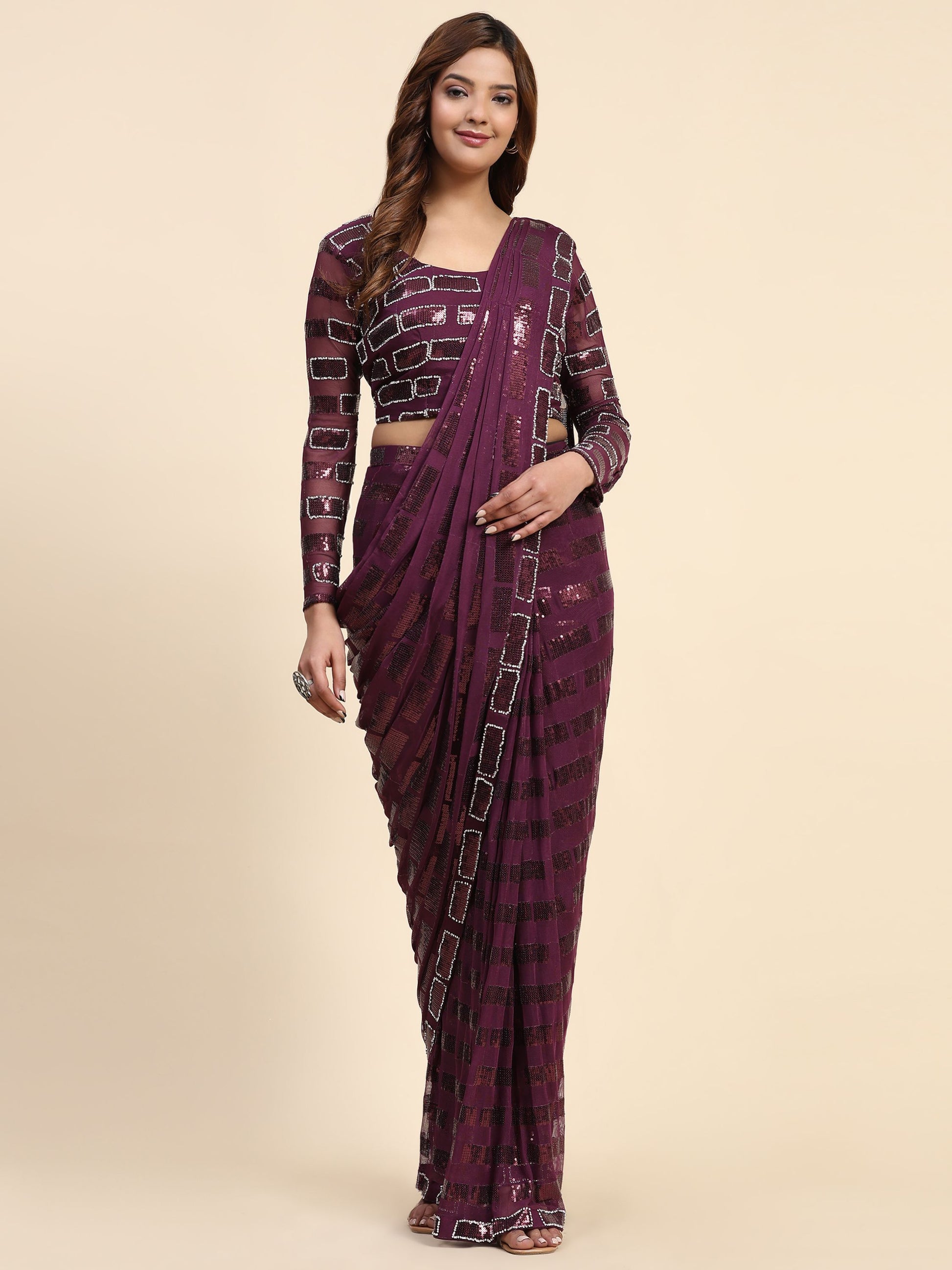 ready to wear saree for party