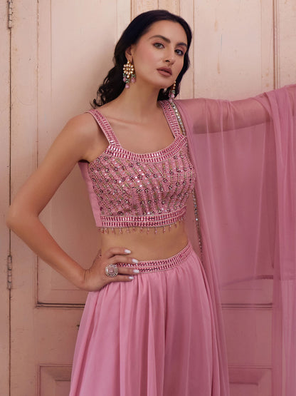 Traditional pink salwar suit