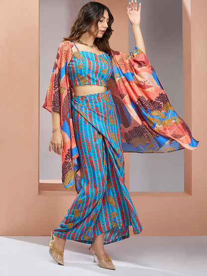 Blue color muslin silk top and bottom price