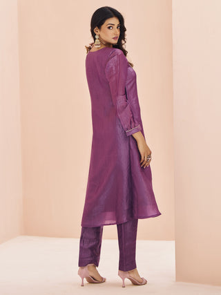 Purple color salwar suit online shopping