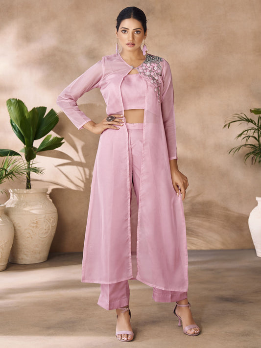 Pink Co Ord Set Ethnic wear
