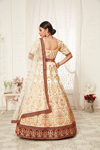 Off White Lehenga with Dupatta