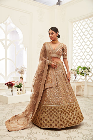 latest colour of bridal lehenga