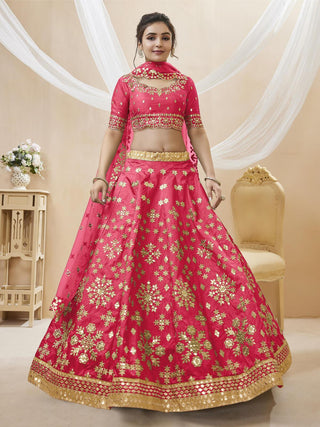 pink lehenga for wedding