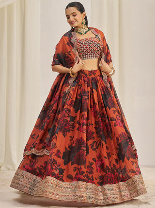 Organza lehenga choli for women