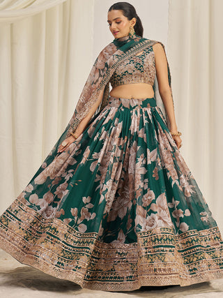 Organza Lehenga with Dupatta
