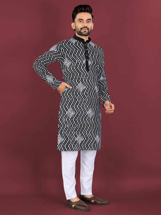 black kurta pajama punjabi new york
