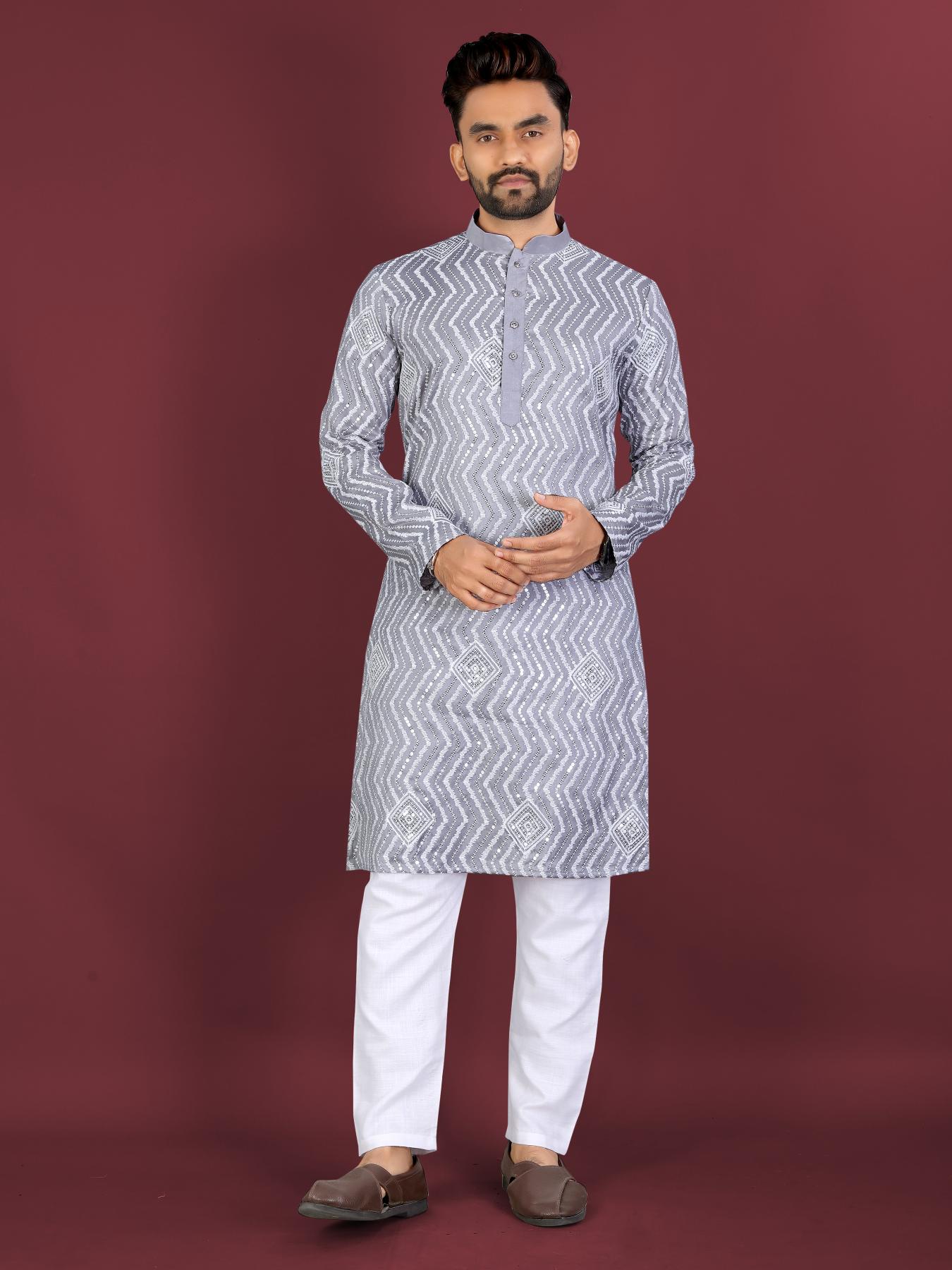 Punjabi men kurta pajama amazon
