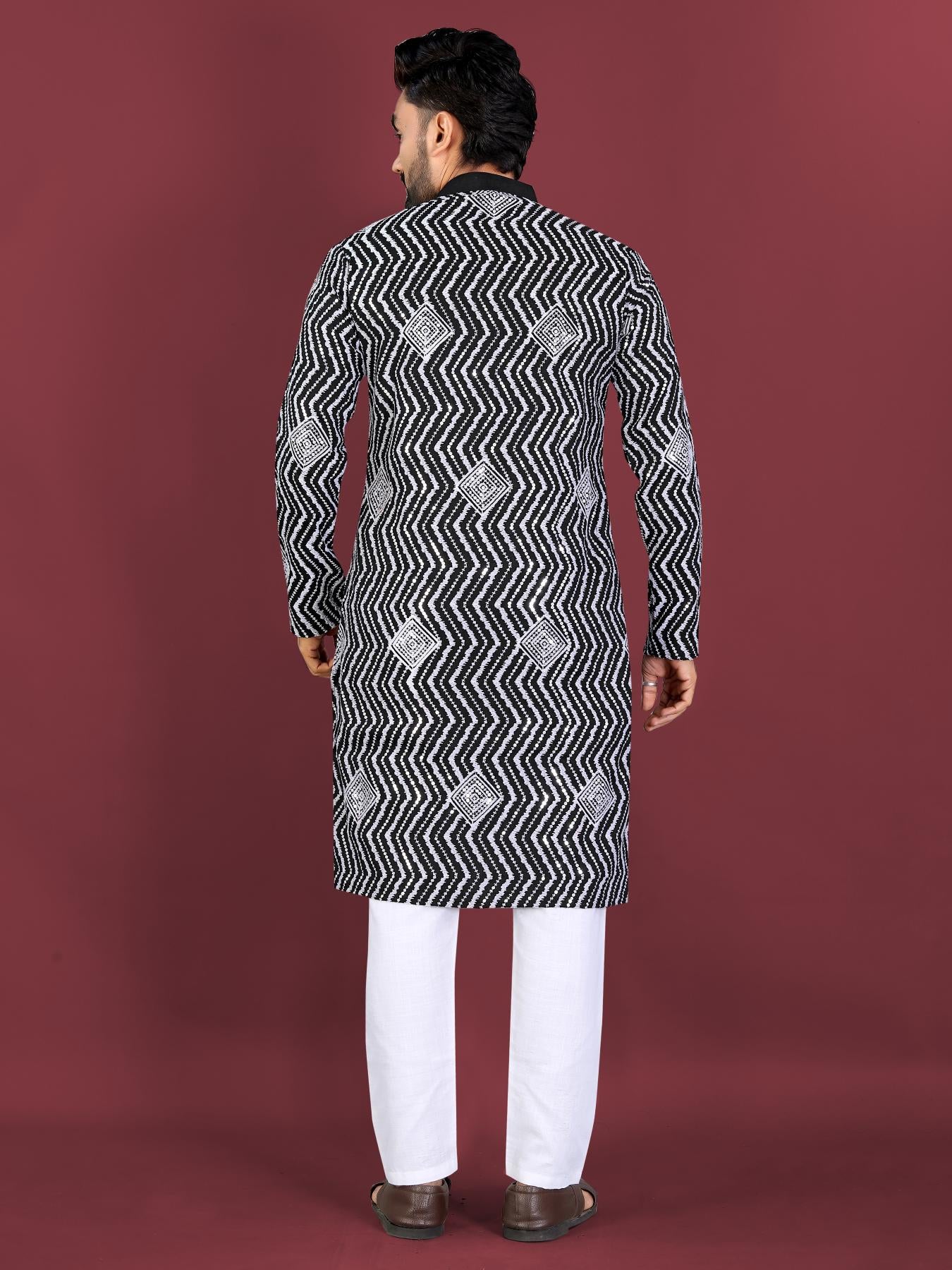 mens kurta pajama punjabi style for wedding edison