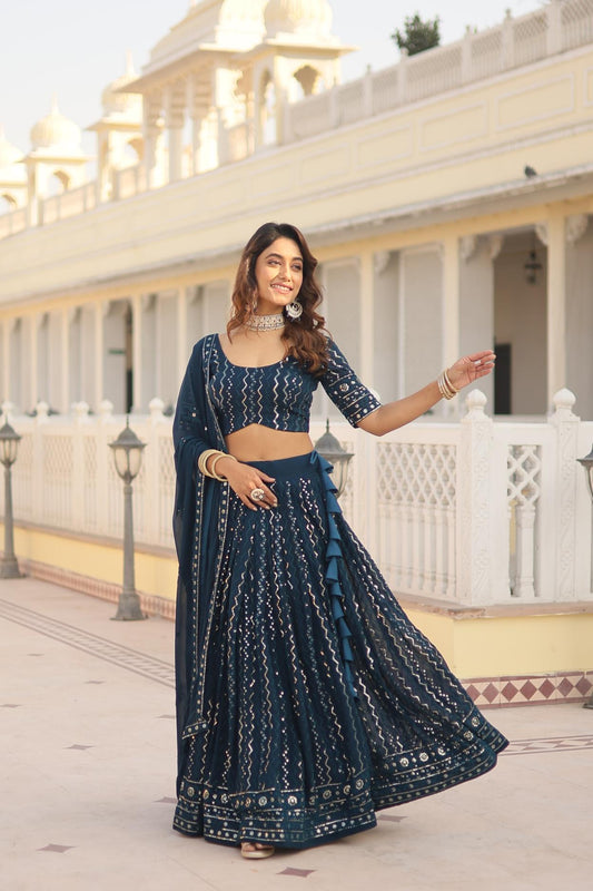  rama lehenga Half Sleev
