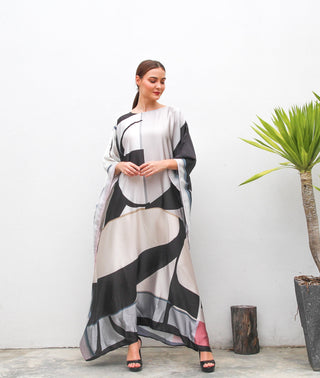 round neck kaftan