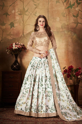 Pink color heavy organza lehenga choli with dupatta online