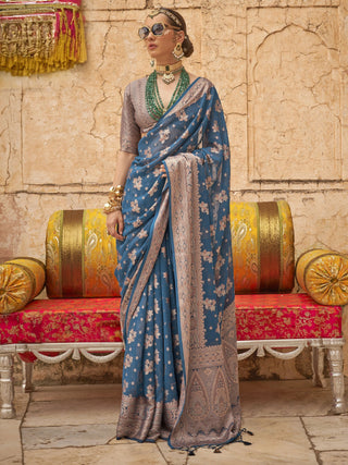 Morpeach color Saree for women
