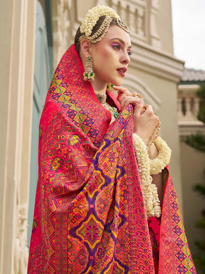 Pink Banarasi Saree for wedding
