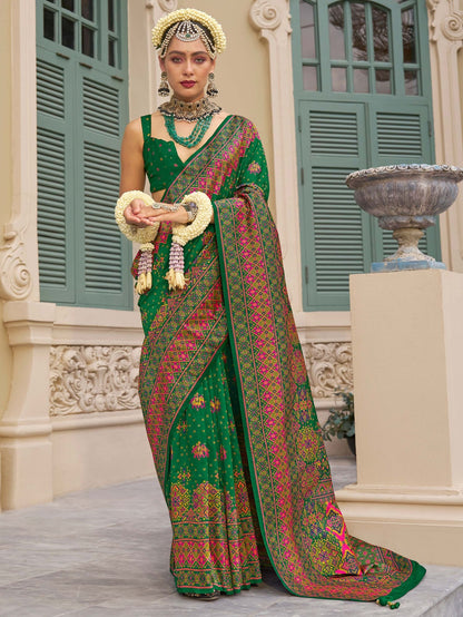 Green Banarasi Saree for Wedding
