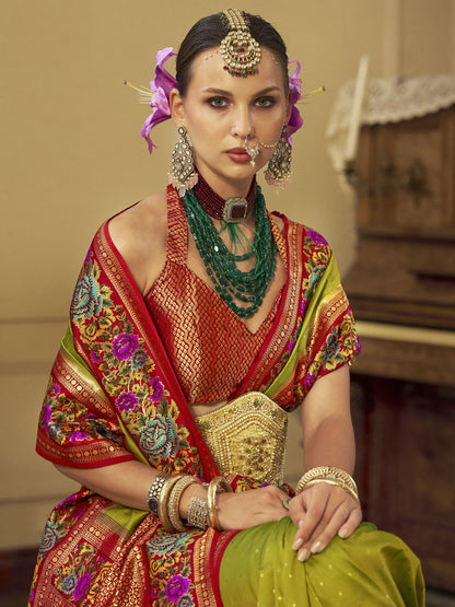 Pista Green Banarasi Silk Saree
germany