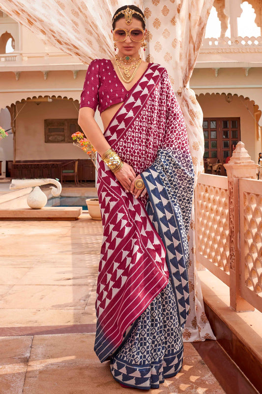 Pink color silk saree for women price
