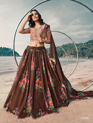 organza lehenga party wear