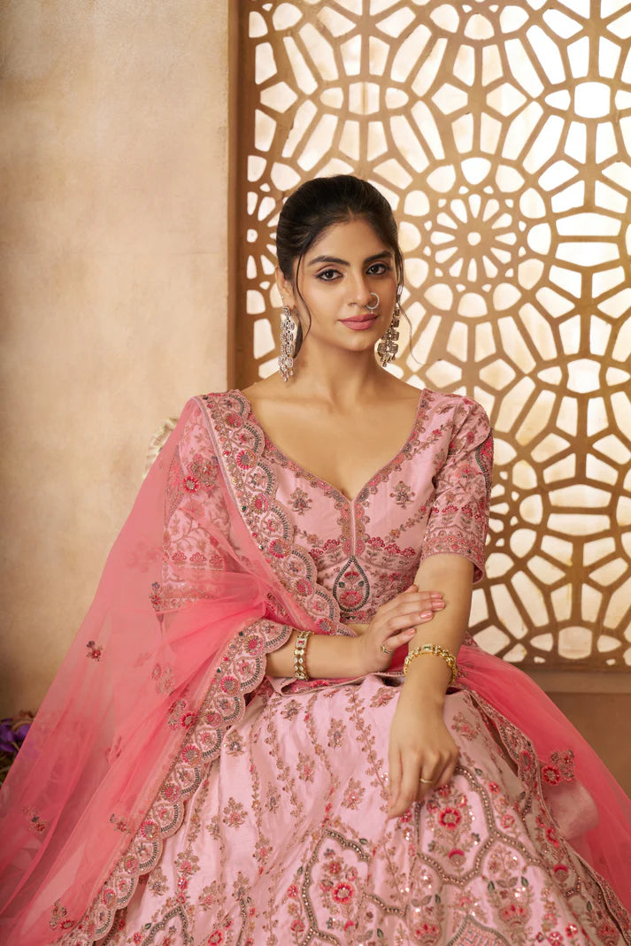 Light Pink Lehenga Bridal
