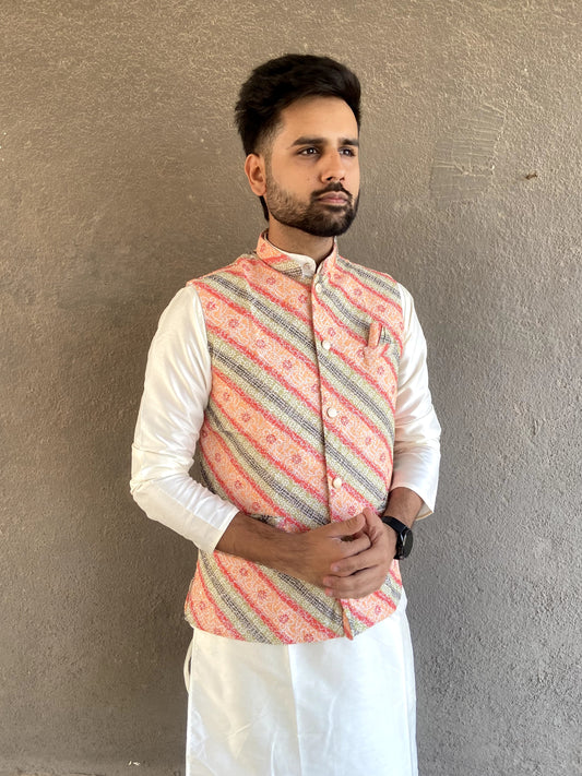 Kurta Pajama with Jacket Punjabi Style
