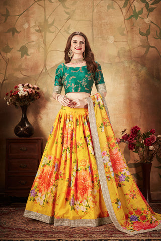 Yellow Lehenga Choli