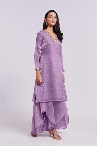 Organza Kurta Set with Palazzo