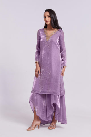 Fancy Kurta And Palazzo For Party Wear