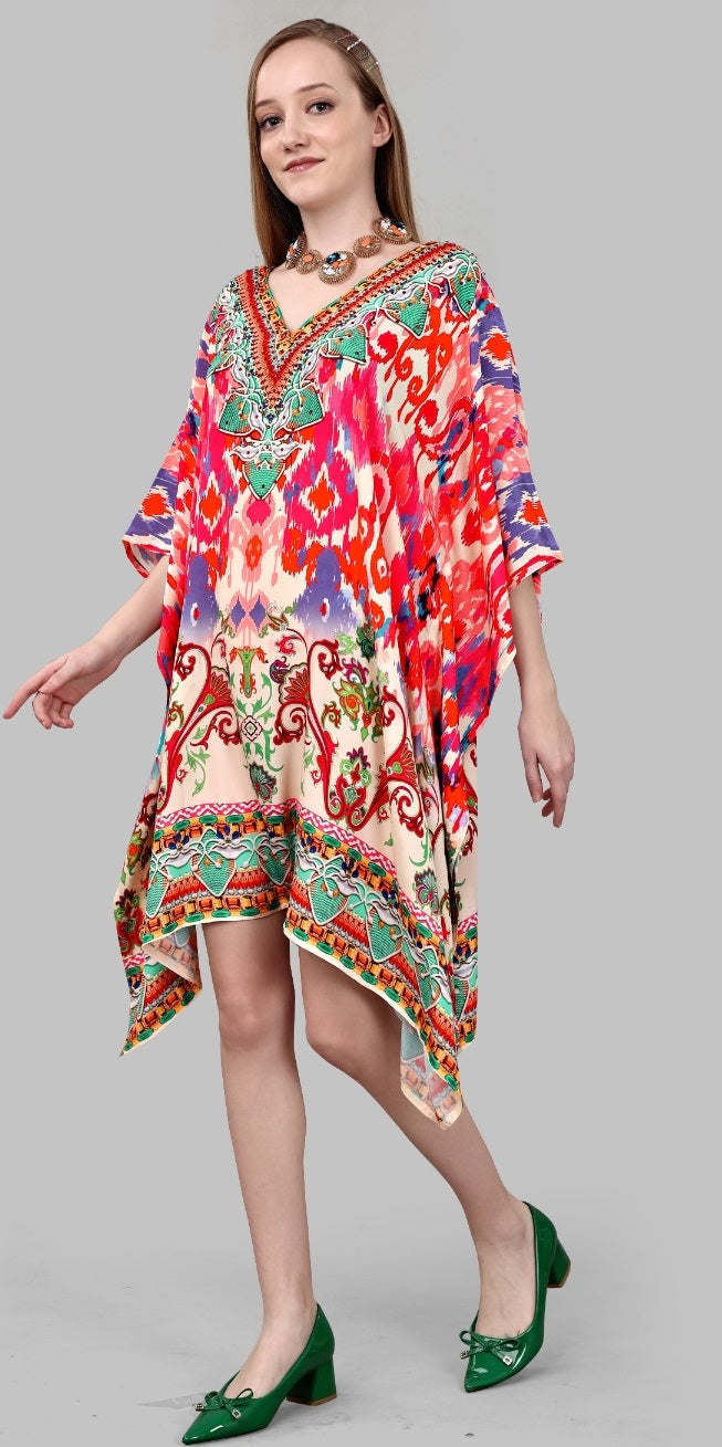 Short Caftan Cover Up
