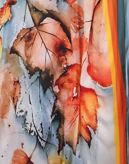 Multi color printed caftan with online