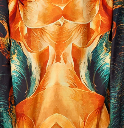 Stylish printed kaftan for party wear
