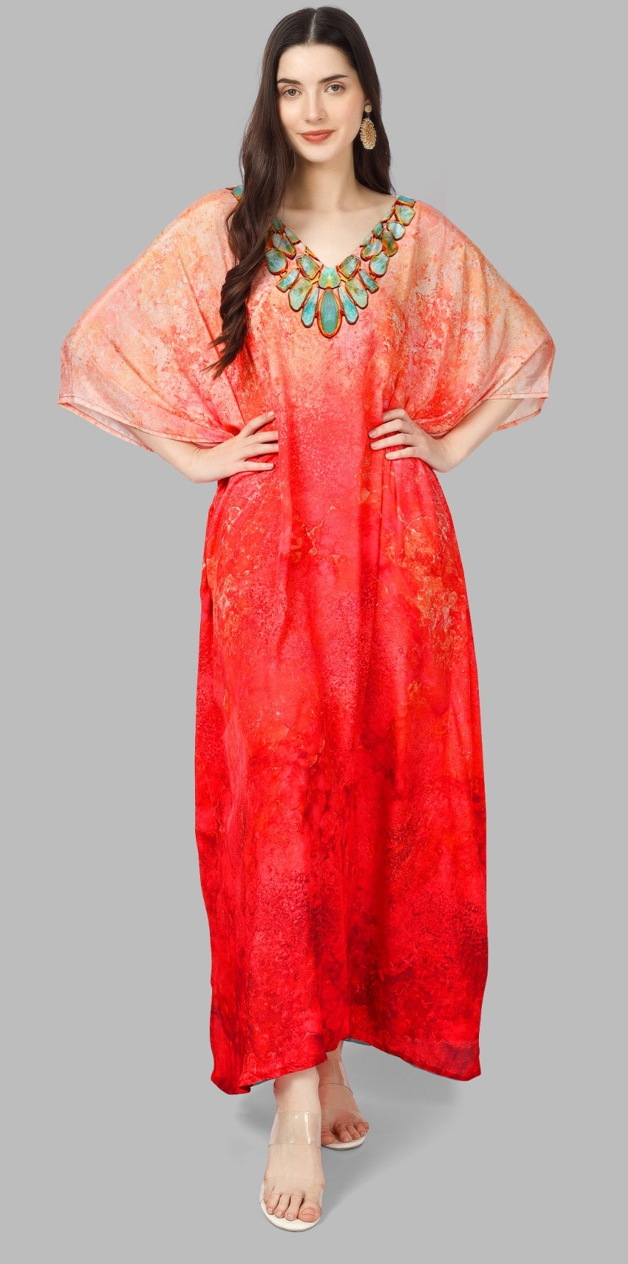 Casual party wear long kaftan for women