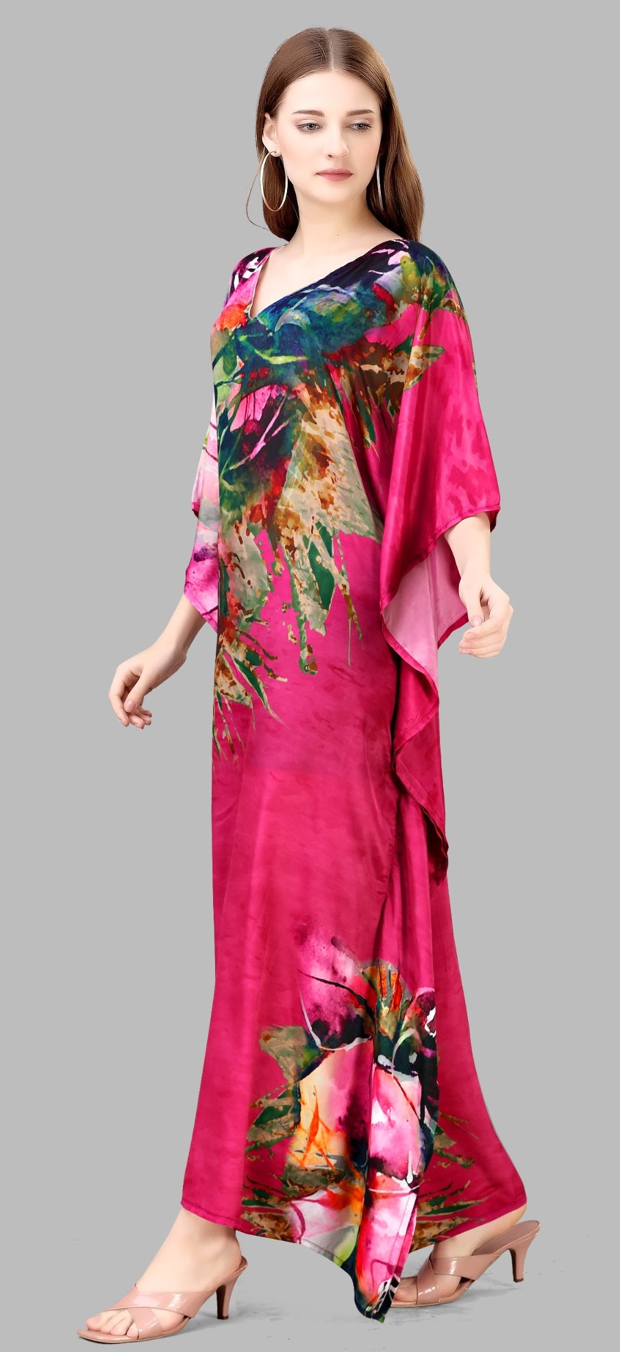 Long kaftan dress design for women
