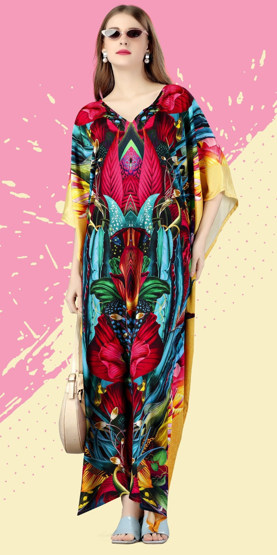 Casual maxi women kaftan dress online shopping usa

