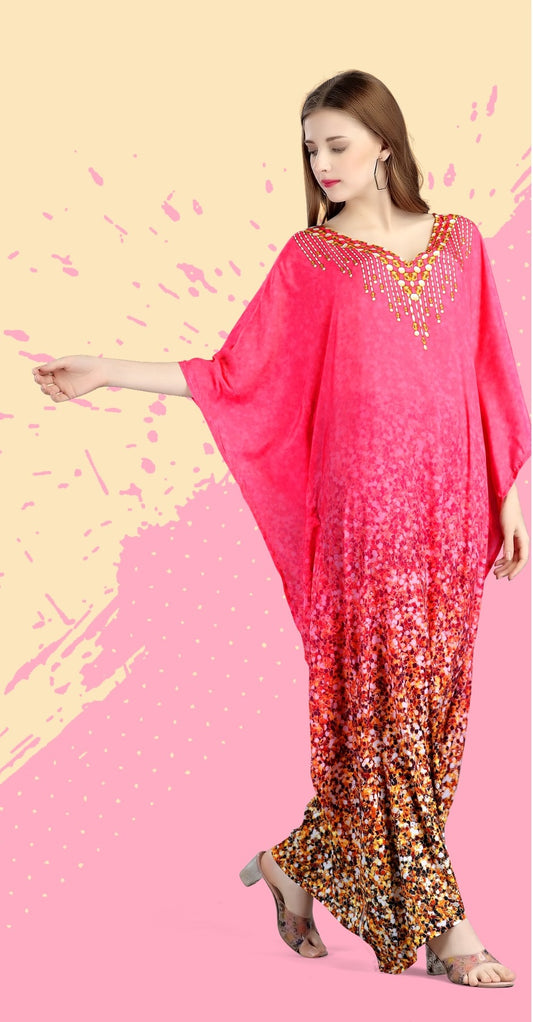 Casual women maxi kaftan party wear