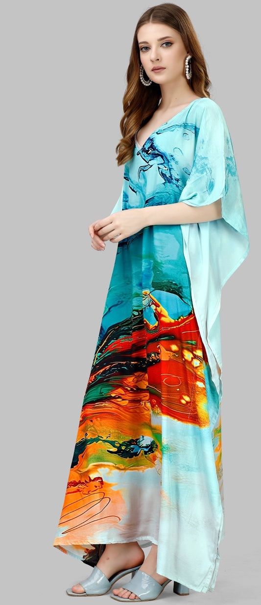 Women maxi kaftan dress party wear
