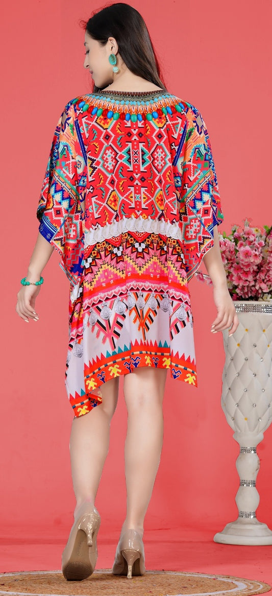 Short Caftan Cover Up
