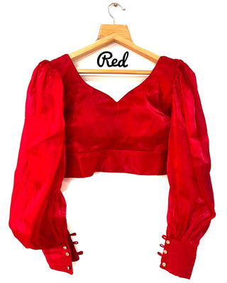 Jimmy choo Red Blouse designs Latest