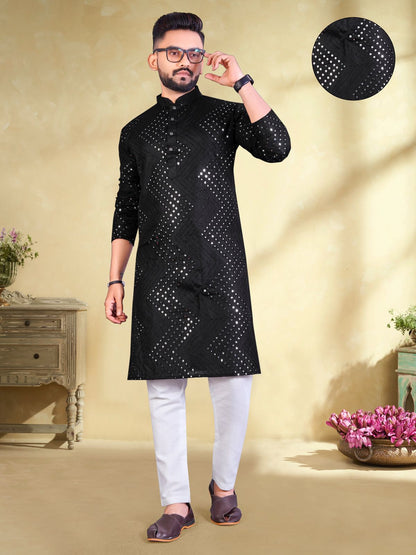 Black color kurta for navratri