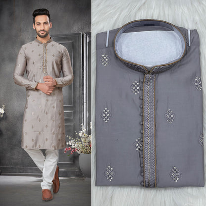 Silk kurta pajama for men
