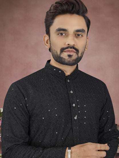 Black fancy stylish kurta with price