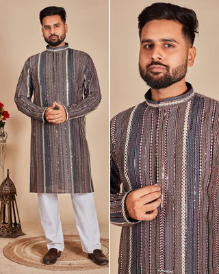 Silk mens kurta pajama set