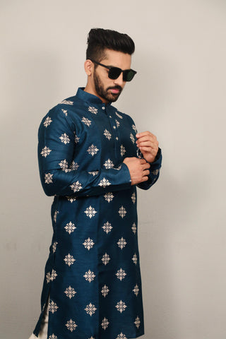 Indian Traditional Silk Mens Kurta With Pajama