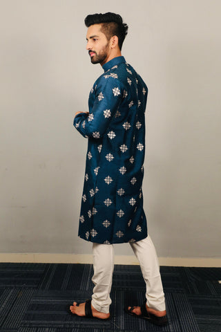 Indian Traditional Silk Mens Kurta With Pajama