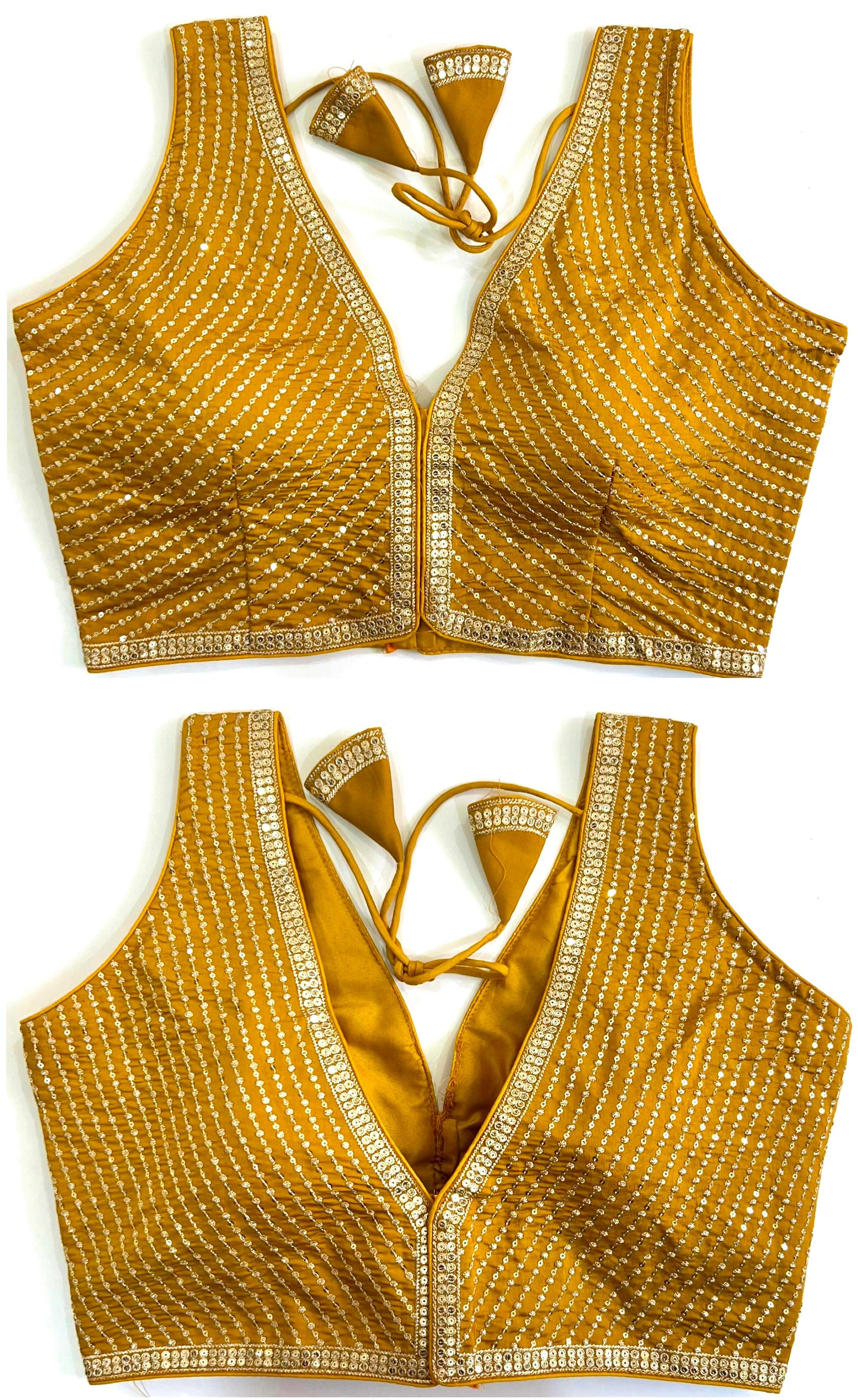 Yellow haldi function lehenga blouse
