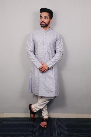 Soft Silk Wedding Wear Mens Kurta Pajama